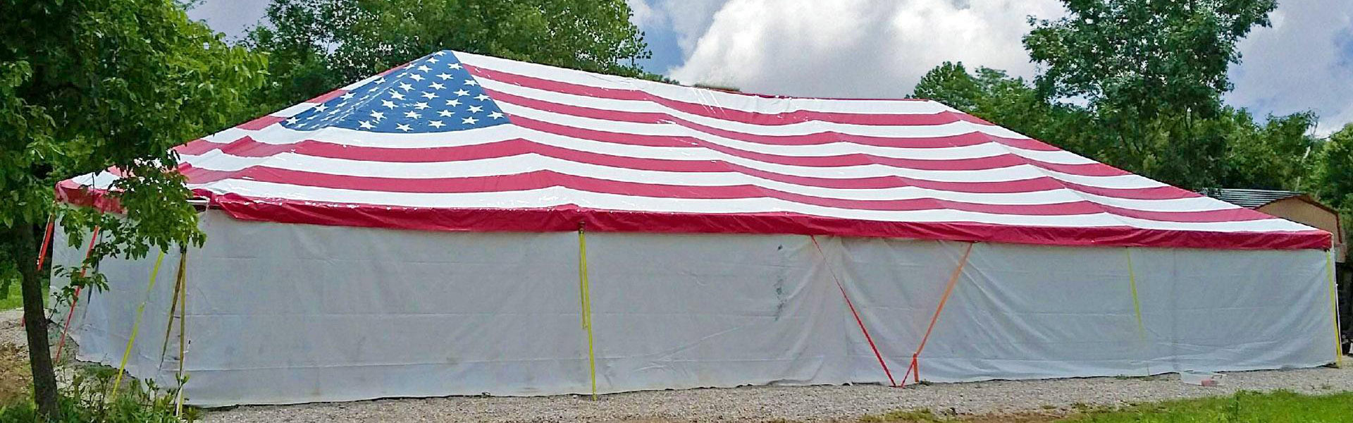 American Flag Tent Rental in Kansas City, MO